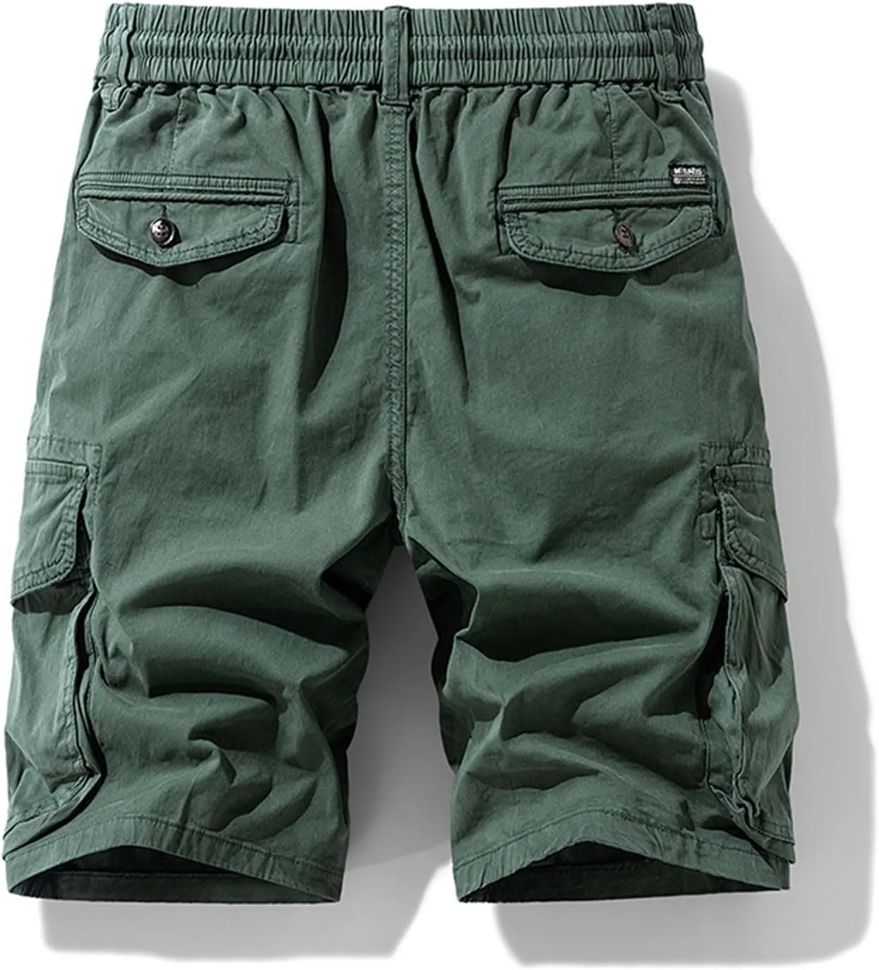 ADHOWBEW Hiking Shorts Men Tactical Summer Below Knee Relaxed Carpenter with Cell Phone Pocket Stretch Trunks