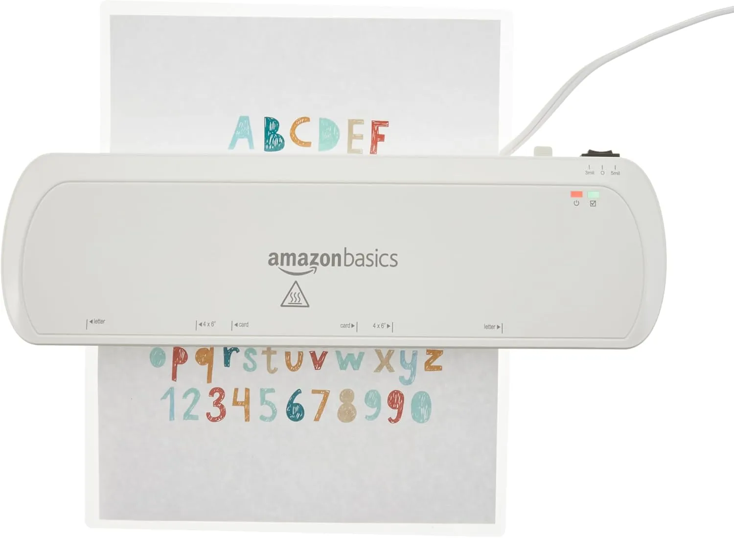 Amazon Basics Clear Thermal Laminating Plastic Paper Laminator Sheets, 9 x 11.5-Inch, 200-Pack, 3mil