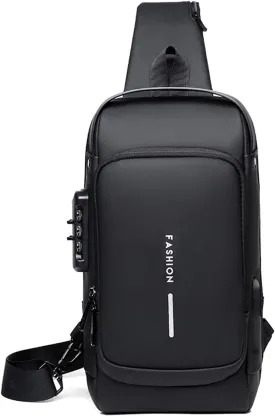 Anti-theft Chest Bag Business Shoulder Bags Satchel Bag with USB