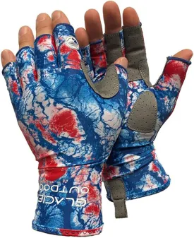 Glacier Glove Islamorada 50  Sun Protection Durable Lightweight Breathable Quick-Dry Fingerless Outdoor Fishing Sun Glove
