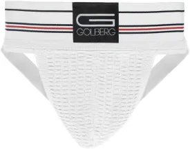 GOLBERG G Athletic Supporter - Waistband Contoured for Comfort - Active White Color - Multiple Sizes