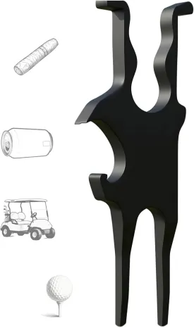 Golf Multi-Tool, 3-in-1 Magnetic Golf Multi-Tool for GolfCart, Beer Shotgun, Divot Tool and Ball Marker