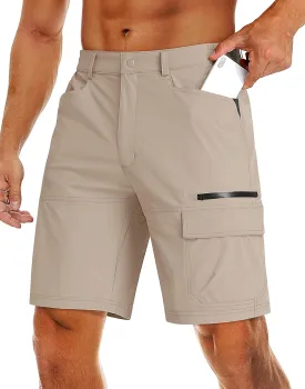 MAGCOMSEN Men's Hiking Cargo Shorts 9" Quick Dry Lightweight Summer Casual Shorts for Men Work Golf Outdoor 5 Pockets