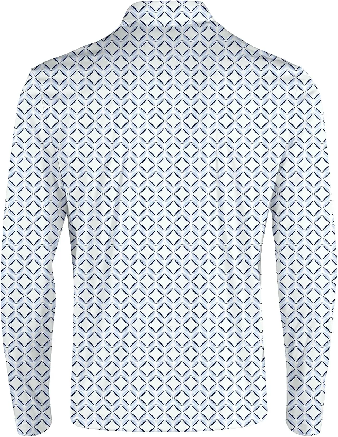 Men's Long Sleeve Golf Shirt Quick Dry 3 Button Work Fishing Outdoor Casual Collar Shirt