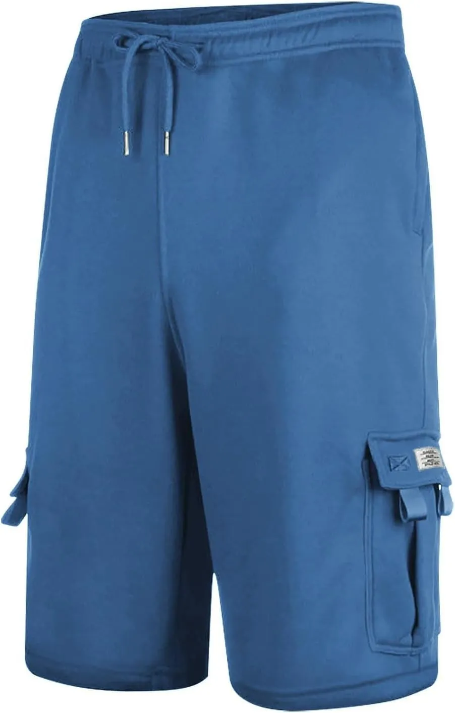 Men's Shorts Cargo Work Outdoors Summer Shorts Elastic Waist Drawstring Classic with Multi Pockets Solid Half Pants