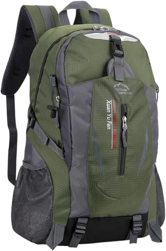 Outdoor Trekking Backpack Nylon Waterproof Hiking Travel 40L Large Capacity Knapsack Lightweight