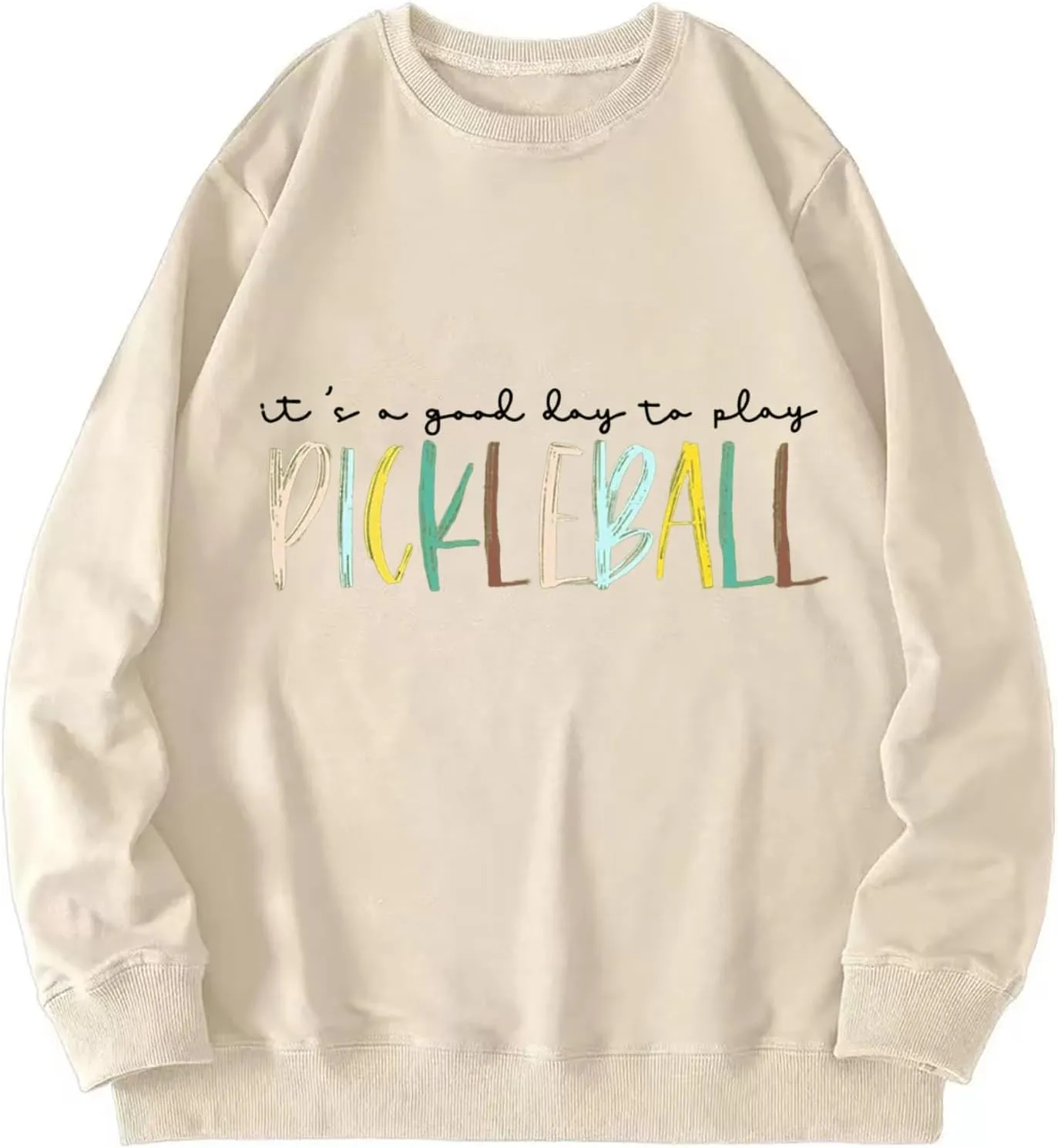 Pickleball Sweatshirt for Women It's A Good Day to Play Pickleball Long Sleeve Tops Pickleball Player Lover Pullover