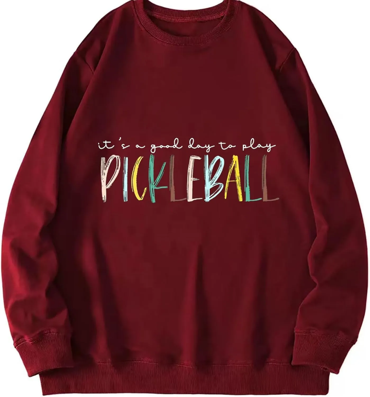 Pickleball Sweatshirt for Women It's A Good Day to Play Pickleball Long Sleeve Tops Pickleball Player Lover Pullover
