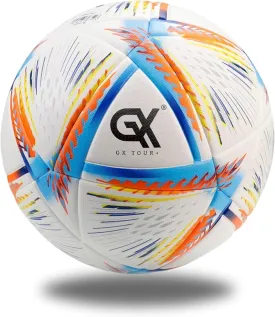 Thermo Bonded Polyurethane Soccer Ball Size 5. World Cup Quality, All-Surface Play, Eco Leather Cover, Outdoor Sports, Premium Size 5 Soccer Ball for Training & Competitive Matches