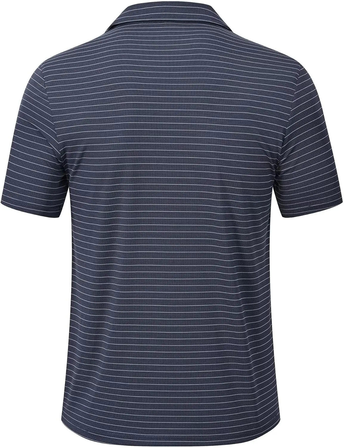 Tyhengta Men's Striped Shirt Short Sleeve Golf Polo Shirts