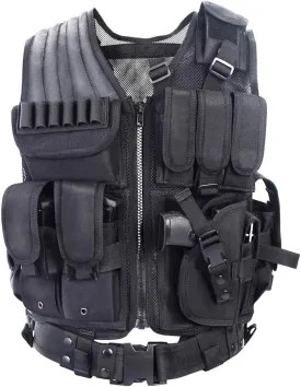 vAv YAKEDA Tactical Vest Outdoor Ultra-Light Breathable Training Airsoft Vest Adjustable for Adults